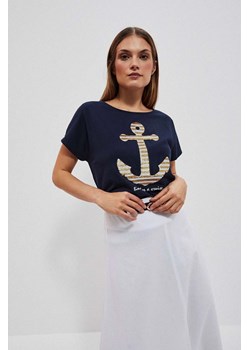 Koszulka damska z marynistycznym nadrukiem ze sklepu 5.10.15 w kategorii Bluzki damskie - zdjęcie 171598141