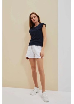 Bawełniana koszulka damska z kieszonkami ze sklepu 5.10.15 w kategorii Bluzki damskie - zdjęcie 171598262