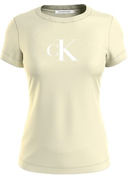 Calvin Klein Koszulka w kolorze limonkowym ze sklepu Limango Polska w kategorii Bluzki damskie - zdjęcie 171598411