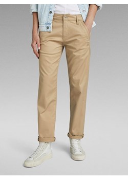 G-Star Spodnie chino w kolorze beżowym ze sklepu Limango Polska w kategorii Spodnie damskie - zdjęcie 171599142