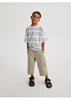 Reserved - Spodnie culotte z wiązaniem - oliwkowy ze sklepu Reserved w kategorii Spodnie chłopięce - zdjęcie 171610440