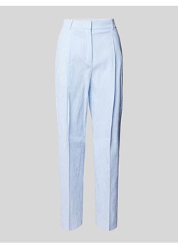 Spodnie materiałowe o kroju regular fit z zakładkami w pasie i kantem model ‘Tanalie’ ze sklepu Peek&Cloppenburg  w kategorii Spodnie damskie - zdjęcie 171611082