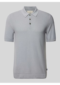 Koszulka polo z fakturowanym wzorem model ‘BLUSANDRI’ ze sklepu Peek&Cloppenburg  w kategorii T-shirty męskie - zdjęcie 171611140