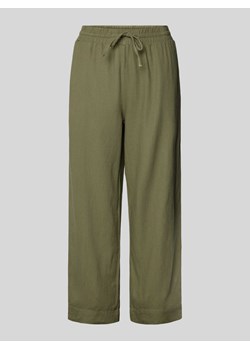 Spodnie lniane z elastycznym pasem model ‘Lava’ ze sklepu Peek&Cloppenburg  w kategorii Spodnie damskie - zdjęcie 171611153