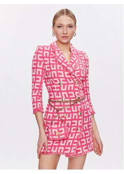 Elisabetta Franchi Sukienka dzianinowa AB-414-32E2-V900 Różowy Regular Fit ze sklepu MODIVO w kategorii Sukienki - zdjęcie 171611543