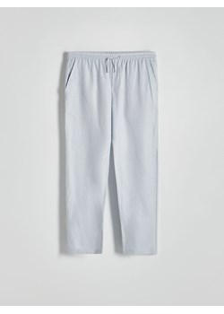 Reserved - Spodnie jogger z lnem - jasnoniebieski ze sklepu Reserved w kategorii Spodnie męskie - zdjęcie 171688722