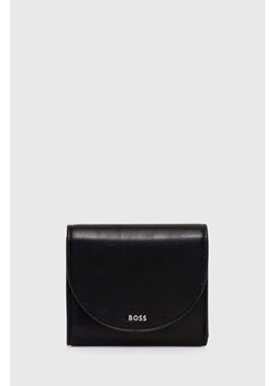 BOSS portfel damski kolor czarny 50517021 ze sklepu ANSWEAR.com w kategorii Portfele damskie - zdjęcie 171689014