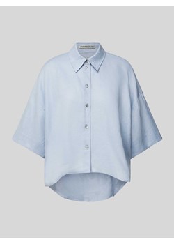 Bluzka koszulowa z lnu model ‘YARIKA’ ze sklepu Peek&Cloppenburg  w kategorii Koszule damskie - zdjęcie 171689503