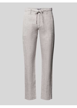 Spodnie z lnu z tunelem ze sklepu Peek&Cloppenburg  w kategorii Spodnie męskie - zdjęcie 171689772
