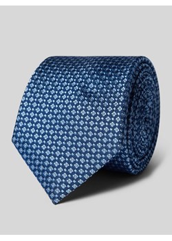 Krawat jedwabny o klasycznym fasonie z drobnym wzorem (6,5 cm) ze sklepu Peek&Cloppenburg  w kategorii Krawaty - zdjęcie 171689851