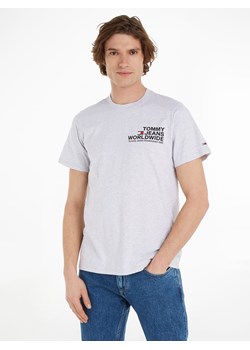 TOMMY JEANS Koszulka w kolorze jasnoszarym ze sklepu Limango Polska w kategorii T-shirty męskie - zdjęcie 171691300