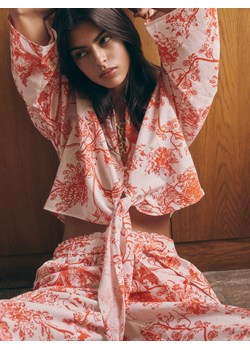 Reserved - Krótka koszula kimono z wiązaniem - wielobarwny ze sklepu Reserved w kategorii Bluzki damskie - zdjęcie 171692534