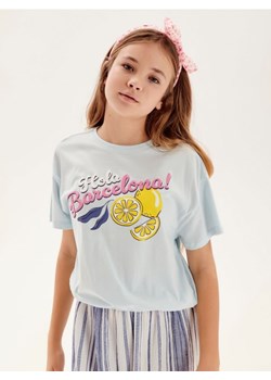 Sinsay - Koszulka - błękitny ze sklepu Sinsay w kategorii Bluzki dziewczęce - zdjęcie 171693411