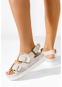 Szare sandały damskie Velcidia ze sklepu Zapatos w kategorii Sandały damskie - zdjęcie 171693762