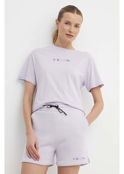 Rossignol t-shirt bawełniany damski kolor fioletowy RLMWY17 ze sklepu ANSWEAR.com w kategorii Bluzki damskie - zdjęcie 171694841