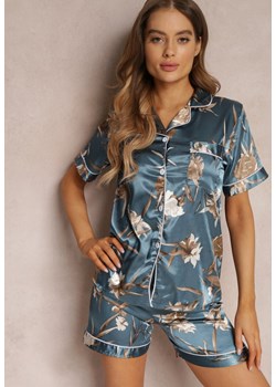 Granatowy Komplet Piżamowy Pronaea ze sklepu Renee odzież w kategorii Piżamy damskie - zdjęcie 171695470