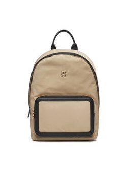 Tommy Hilfiger Plecak Th Essential S Backpack Cb AW0AW15711 Beżowy ze sklepu MODIVO w kategorii Plecaki - zdjęcie 171699531