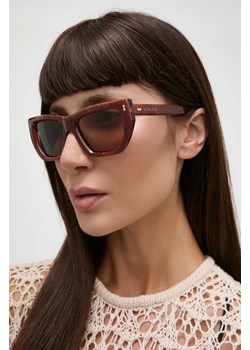 Gucci okulary przeciwsłoneczne damskie kolor różowy GG1520S ze sklepu ANSWEAR.com w kategorii Okulary przeciwsłoneczne damskie - zdjęcie 171701350