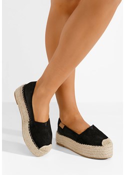 Czarne espadryle na platformie Laguna ze sklepu Zapatos w kategorii Espadryle damskie - zdjęcie 171702022