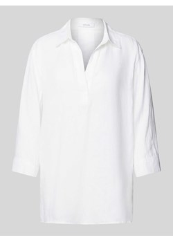 Bluzka lniana w jednolitym kolorze model ‘Fengani’ ze sklepu Peek&Cloppenburg  w kategorii Koszule damskie - zdjęcie 171702604