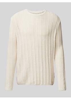 Sweter z dzianiny ze wzorem w paski model ‘Leo Real’ ze sklepu Peek&Cloppenburg  w kategorii Swetry męskie - zdjęcie 171702622