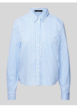Bluzka ze wzorem w paski i kieszenią na piersi ze sklepu Peek&Cloppenburg  w kategorii Koszule damskie - zdjęcie 171702664