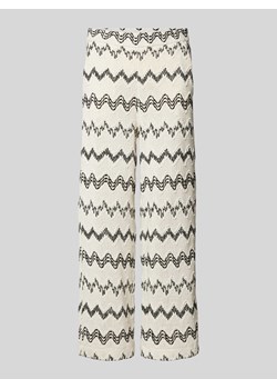 Spodnie o kroju regular fit z elastycznym pasem model ‘PALAZZO’ ze sklepu Peek&Cloppenburg  w kategorii Spodnie damskie - zdjęcie 171702781