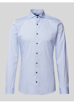 Koszula biznesowa o kroju super slim fit ze wzorem na całej powierzchni ze sklepu Peek&Cloppenburg  w kategorii Koszule męskie - zdjęcie 171702883