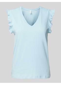 T-shirt z dekoltem w serek model ‘MAY’ ze sklepu Peek&Cloppenburg  w kategorii Bluzki damskie - zdjęcie 171702920