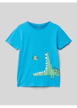T-shirt z nadrukiem z motywem i napisem ze sklepu Peek&Cloppenburg  w kategorii T-shirty chłopięce - zdjęcie 171702970