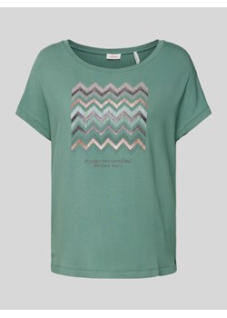 T-shirt z nadrukiem z motywem i napisem ze sklepu Peek&Cloppenburg  w kategorii Bluzki damskie - zdjęcie 171703030