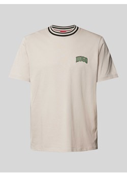 T-shirt z wyhaftowanym logo ze sklepu Peek&Cloppenburg  w kategorii T-shirty męskie - zdjęcie 171703132