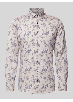 Koszula casualowa o kroju super slim fit z nadrukiem na całej powierzchni ze sklepu Peek&Cloppenburg  w kategorii Koszule męskie - zdjęcie 171703201