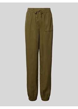 Spodnie materiałowe z elastycznym pasem model ‘KENYA’ ze sklepu Peek&Cloppenburg  w kategorii Spodnie damskie - zdjęcie 171703324
