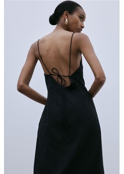H & M - Sukienka z domieszką lnu - Czarny ze sklepu H&M w kategorii Sukienki - zdjęcie 171703623