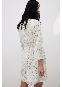 H & M - MAMA Szyfonowa sukienka dla karmiącej - Biały ze sklepu H&M w kategorii Sukienki ciążowe - zdjęcie 171703661