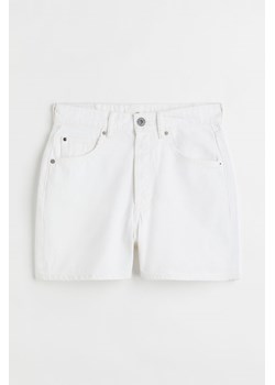 H & M - Szorty dżinsowe High Waist - Biały ze sklepu H&M w kategorii Szorty - zdjęcie 171703702