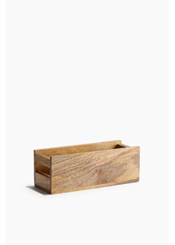H & M - Drewniany pojemnik - Beżowy ze sklepu H&M w kategorii Pudełka i pojemniki - zdjęcie 171703703