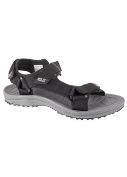 Sandały Jack Wolfskin Wave Breaker Sandal M 4052011-6000 czarne ze sklepu ButyModne.pl w kategorii Sandały męskie - zdjęcie 171703893