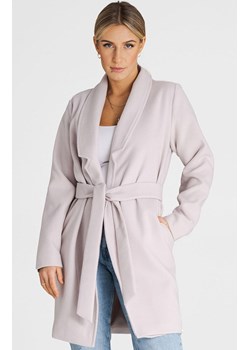 Beżowy płaszcz damski M990, Kolor beżowy, Rozmiar L, Figl ze sklepu Primodo w kategorii Płaszcze damskie - zdjęcie 171704920