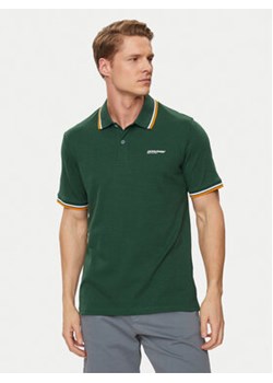 Jack&Jones Polo Campa 12250736 Zielony Standard Fit ze sklepu MODIVO w kategorii T-shirty męskie - zdjęcie 171707374