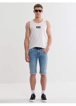 Koszulka męska bez rękawów z logo BIG STAR biała Jacke 100 ze sklepu Big Star w kategorii T-shirty męskie - zdjęcie 171707552