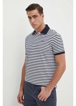 Pepe Jeans polo bawełniane kolor biały wzorzysty ze sklepu ANSWEAR.com w kategorii T-shirty męskie - zdjęcie 171707931