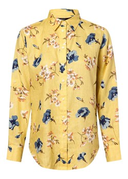 Lauren Ralph Lauren Lniana bluzka damska Kobiety len cytrynowy wzorzysty ze sklepu vangraaf w kategorii Koszule damskie - zdjęcie 171708033