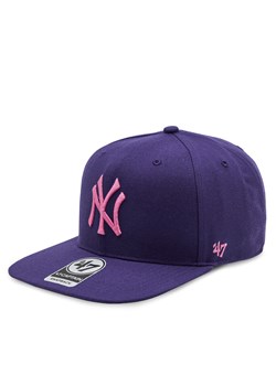 Czapka z daszkiem 47 Brand Mlb New York Yankees No Shot NSHOT17WBP Ppa Purple ze sklepu eobuwie.pl w kategorii Czapki z daszkiem damskie - zdjęcie 171708541