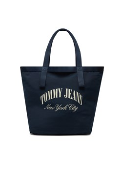 Torebka Tommy Jeans AW0AW15953 Granatowy ze sklepu eobuwie.pl w kategorii Torby Shopper bag - zdjęcie 171708633