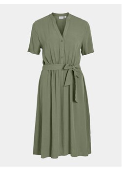 Vila Sukienka koszulowa Moashly 14089260 Zielony Regular Fit ze sklepu MODIVO w kategorii Sukienki - zdjęcie 171708802