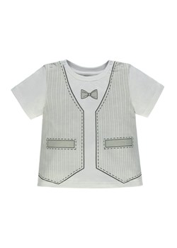 Chłopięca bluzka z krótkim rękawem szara ze sklepu 5.10.15 w kategorii Koszulki niemowlęce - zdjęcie 171710124