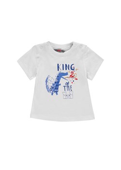 Chłopięca bluzka z krótkim rękawem biała ze sklepu 5.10.15 w kategorii Koszulki niemowlęce - zdjęcie 171710130