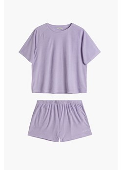 Piżama frotte koszulka i krótkie spodenki - fioletowa - Atlantic ze sklepu 5.10.15 w kategorii Piżamy damskie - zdjęcie 171710164